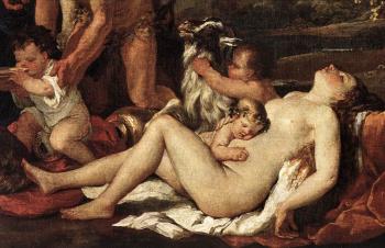 Nicolas Poussin : The Nurture of Bacchus detail